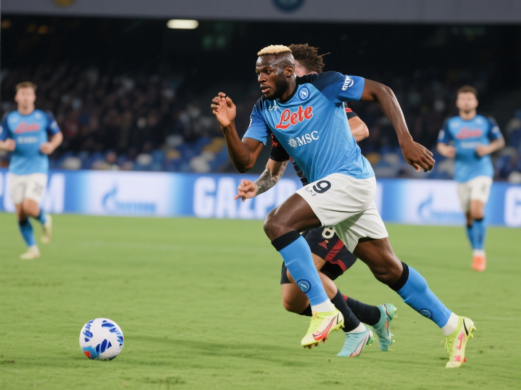 意甲-波利塔诺快攻建功 卢卡库进球 那不勒斯力克AC米兰2-1 下半场,那不勒斯继续保持高压态势,而卢卡